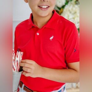 EUC Prim & Proper TBBC red polo